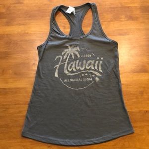 HAWAII ABC STORE NWT Racerback Tank Top Size M Fitted Sexy Cute Tank Beach Vibes
